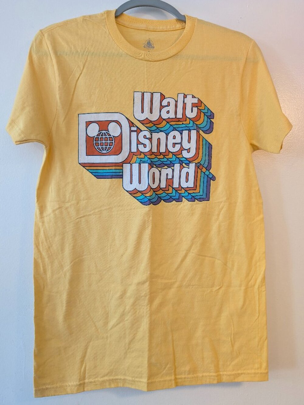Disney retro vibe yellow tshirt